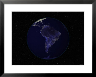 Earth Centered On South America by Stocktrek Images Pricing Limited Edition Print image