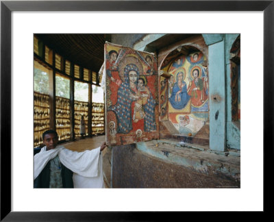 Paintings And Interior In The Ura Kedane Meheriet Christian Church, Lake Tana, Ethiopia by Bruno Barbier Pricing Limited Edition Print image