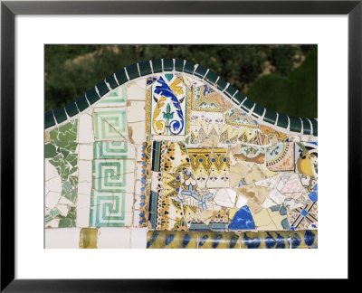 Gaudi's Mosaics, Guell Park, Barcelona, Catalonia, Spain by Peter Scholey Pricing Limited Edition Print image