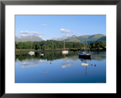 Loch Leven With Boats And Reflections, Near Ballachulish, Highland Region, Scotland by Lee Frost Pricing Limited Edition Print image