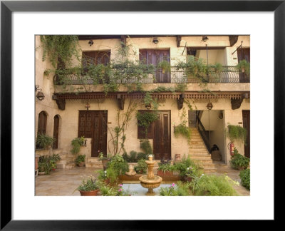 Courtyard, Beit Al-Wakil Hotel, Aleppo (Haleb), Syria, Middle East by Christian Kober Pricing Limited Edition Print image