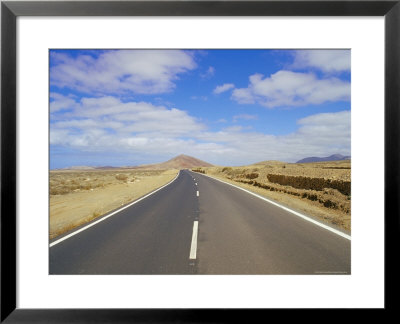 Road Through Volcanic Landscape Near Tiscamanita, Fuerteventura, Canary Islands, Spain by Marco Simoni Pricing Limited Edition Print image