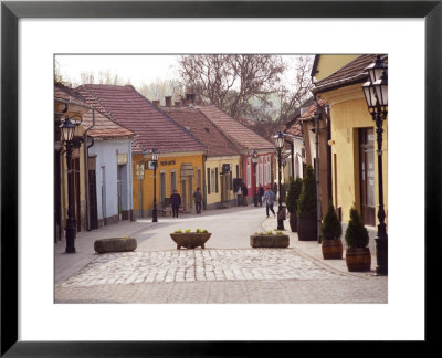 City Center And Street Lamp Posts, Tokaj, Hungary by Per Karlsson Pricing Limited Edition Print image