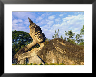 Reclining Buddha Statue, Xieng Khuan, Vientiane, Laos by Gavin Hellier Pricing Limited Edition Print image