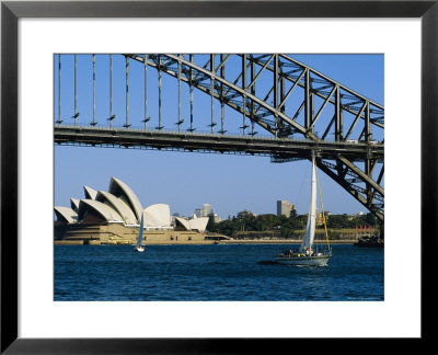 Opera House And Harbour Bridge, Sydney, Australia by Fraser Hall Pricing Limited Edition Print image