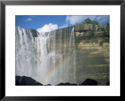Waterfall And Rainbow, Salta Del Laja, Chile, South America by Aaron Mccoy Pricing Limited Edition Print image