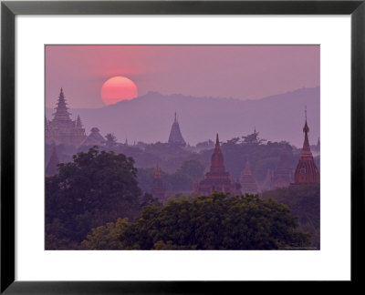 Sunset, Bagan (Pagan), Myanmar (Burma), Asia by Jochen Schlenker Pricing Limited Edition Print image