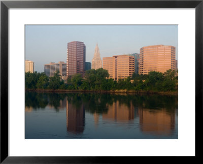 Skyline Reflection In The Connecticut River, Hartford, Connecticut by Jerry & Marcy Monkman Pricing Limited Edition Print image