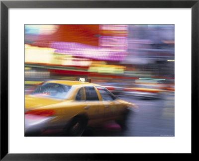 Taxi, New York City, Usa by Peter Adams Pricing Limited Edition Print image