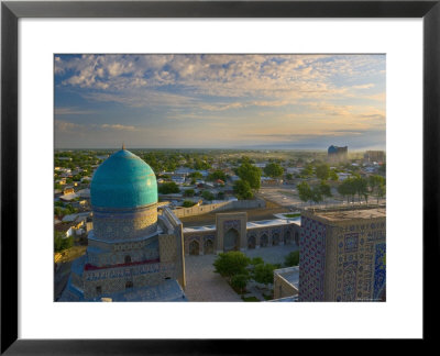 The Blue Domes Of The Registan, Samarkand, Uzbekistan by Michele Falzone Pricing Limited Edition Print image
