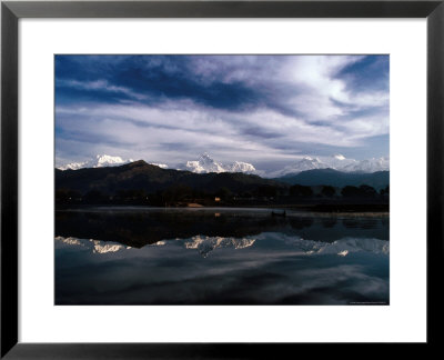 Annapurna Himal Reflected In Phewa Lake by Richard I'anson Pricing Limited Edition Print image