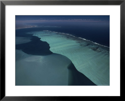 Indian Ocean Surf Breaks On Ningaloo Reef, Australia by David Doubilet Pricing Limited Edition Print image