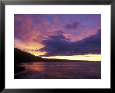 Sunset Over Babine Lake At Burns Lake by Rich Reid Pricing Limited Edition Print image