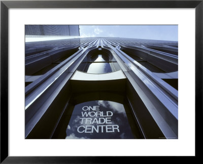 Skyward View Of The Twin Towers Of The World Trade Center by Rex Stucky Pricing Limited Edition Print image