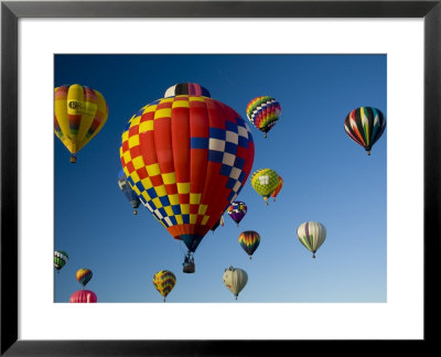 Hot Air Balloons In A Hot Air Balloon Festival, Albuquerque, New Mexico, Usa by Ralph Lee Hopkins Pricing Limited Edition Print image