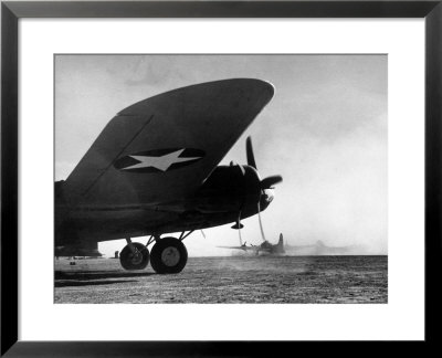 American B-17 Flying Fortresses Get Into Position For Takeoff Headed For Targets In Tunisia by Margaret Bourke-White Pricing Limited Edition Print image