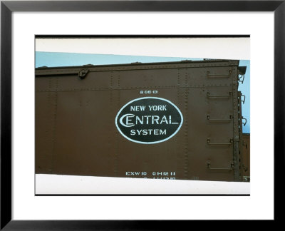 Railroad Box Car Showing The Logo Of The New York Central Railroad by Walker Evans Pricing Limited Edition Print image