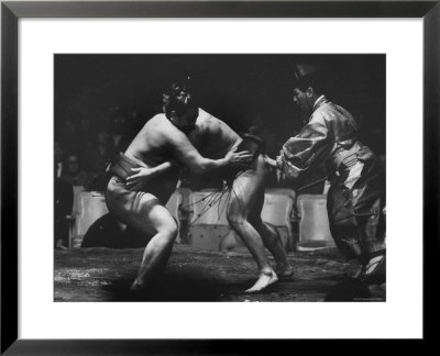 Sumo Wrestlers During Match by Bill Ray Pricing Limited Edition Print image