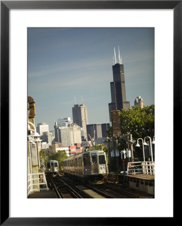 El' Train, Chicago, Illinois, Usa by Walter Bibikow Pricing Limited Edition Print image