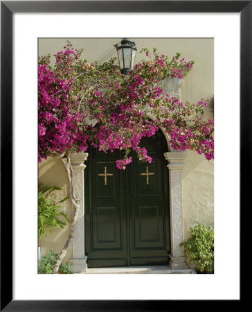 Doorway Of Paleokastritsa Monastery, Corfu, Ionian Islands, Greek Islands, Greece, Europe by Merten Hans Peter Pricing Limited Edition Print image