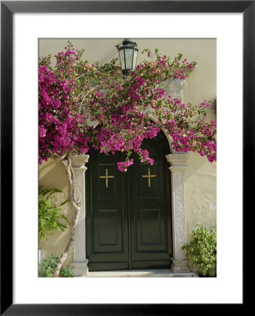 Doorway Of Paleokastritsa Monastery, Corfu, Ionian Islands, Greek Islands, Greece, Europe by Merten Hans Peter Pricing Limited Edition Print image
