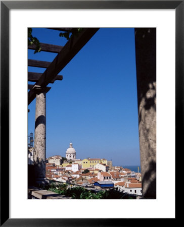 Miradouro De Santa Luzia With A View Over The Moorish Quarter, The Alfama, Lisbon, Portugal by Yadid Levy Pricing Limited Edition Print image