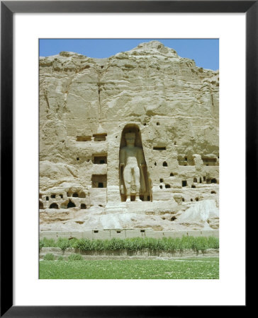 Small Buddha Statue In Cliff (Since Destroyed By The Taliban), Bamiyan, Afghanistan by Jj Travel Photography Pricing Limited Edition Print image