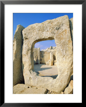 Hgar Quim Temple, Near Zurrieq, Malta, Mediterranean Sea, Europe by Hans Peter Merten Pricing Limited Edition Print image