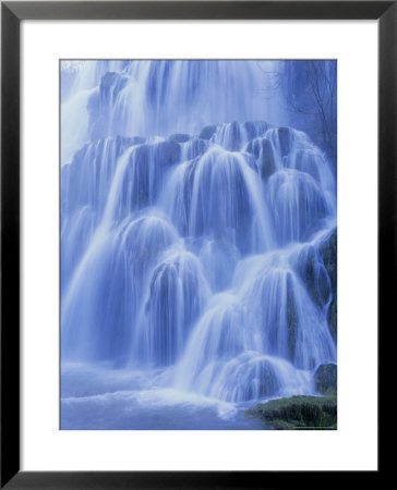 Waterfall, Les Messieurs, Jura-Baume, Franche-Comte, France, Europe by Bruno Morandi Pricing Limited Edition Print image