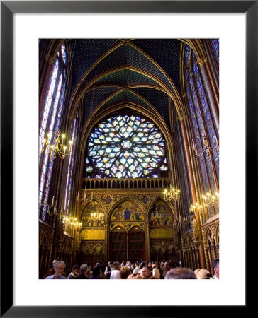 Stained Glass Windows Of The Upper Chapel Of Ste-Chapelle, Paris, France by Glenn Beanland Pricing Limited Edition Print image