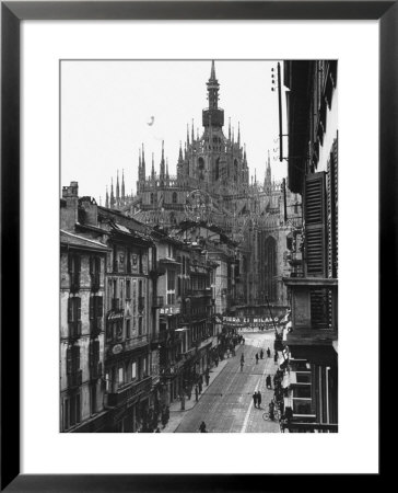 View Of The Landscape Of Milan With The Cathedral Dominating The Background by Carl Mydans Pricing Limited Edition Print image