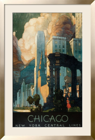 Chicago-New York Central Lines by Leslie Ragan Pricing Limited Edition Print image
