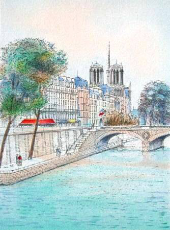 Paris, L'ile De La Cite by Rolf Rafflewski Pricing Limited Edition Print image