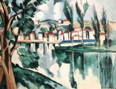 La Seine A Chatou, 1908 by Maurice De Vlaminck Pricing Limited Edition Print image