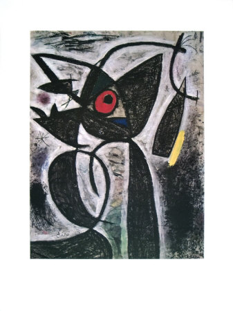 L'oeuil Rouge by Joan Miro Pricing Limited Edition Print image