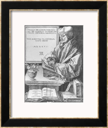 Desiderius Erasmus (1466-1536) Of Rotterdam, 1526 by Albrecht Durer Pricing Limited Edition Print image