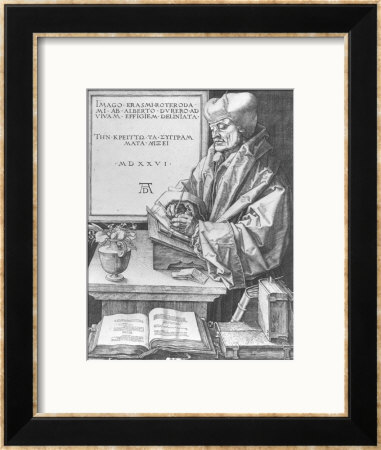 Desiderius Erasmus (1466-1536) Of Rotterdam, 1526 by Albrecht Dürer Pricing Limited Edition Print image