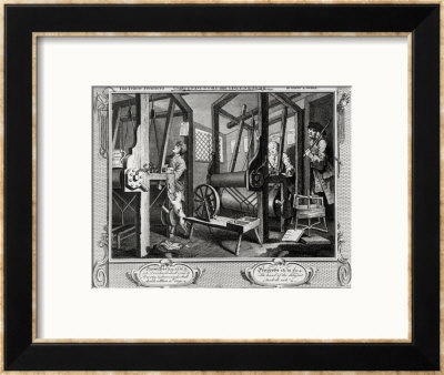 Industry And Idleness, The Fellow'prentices At Their Looms, Plate 1, 1747 by William Hogarth Pricing Limited Edition Print image