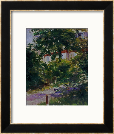 The Garden Around Manet's House In Reuil, France by Édouard Manet Pricing Limited Edition Print image