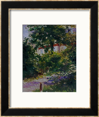 The Garden Around Manet's House In Reuil, France by Edouard Manet Pricing Limited Edition Print image