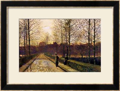 In The Golden Gloaming by John Atkinson Grimshaw Pricing Limited Edition Print image