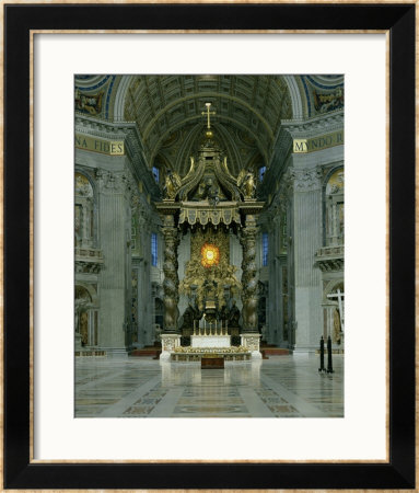 The Baldacchino, The High Altar And The Chair Of St. Peter by Giovanni Lorenzo Bernini Pricing Limited Edition Print image