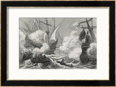 Battle Of Lepanto 1571 by Gebhardt Pricing Limited Edition Print image