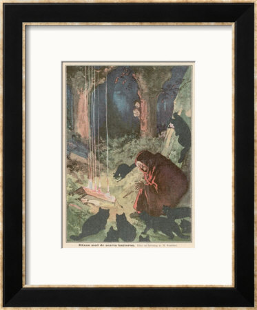Witch Working Her Spells by Harry Rountree Pricing Limited Edition Print image