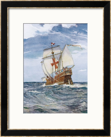 Columbuss Caravel Formerly The Marigalante by C.P. Carruthers Pricing Limited Edition Print image