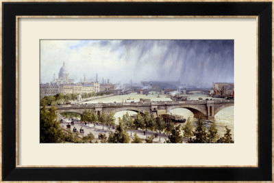 St Paul's From Waterloo Bridge by Auguste Ballin Pricing Limited Edition Print image