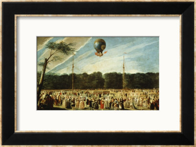 Ascension Of The Balloon Montgolfier To Madrid by Antonio Carnicero Pricing Limited Edition Print image