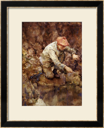 Netting Lobster by Henry Scott Tuke Pricing Limited Edition Print image