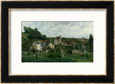 The Hermitage In Pontoise, 1867 by Camille Pissarro Pricing Limited Edition Print image