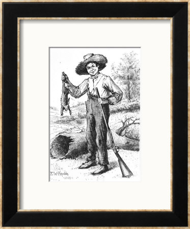 Frontispiece To The Adventures Of Huckleberry Finn, By Mark Twain 1884 by Edward Windsor Kemble Pricing Limited Edition Print image